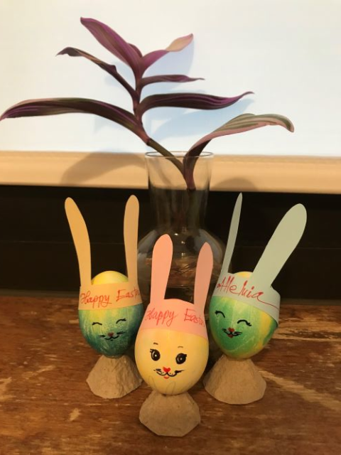 Sr. Maria Yen Do decorated these eggs as gifts for friends and family.